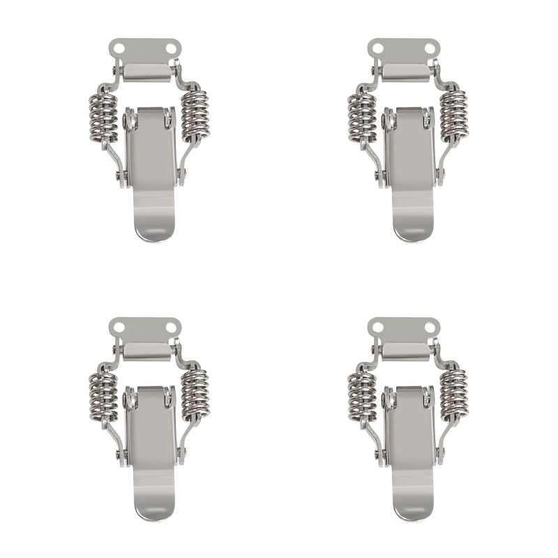 Svaitend Spring hasp Toolbox Toggle latches Lockï¼ŒStainless Steel 304 Toolbox Draw Compression Spring Toggle Latch Catch Clamp W/Screws - Image 1
